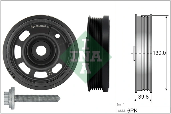 Belt Pulley Set, crankshaft